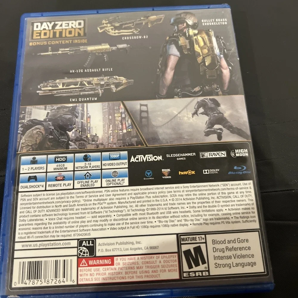 Call of Duty: Advanced Warfare Day Zero Edition - Sony PlayStation 4 *Disc/Case*